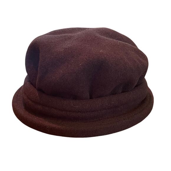 Parkhurst Canada Chocolate Brown Wool Cloche, Cap, One Size - Picture 1 of 8